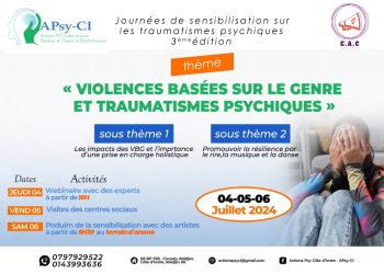 Invitation aux Journées de Sensibilisation sur les Traumatismes Psychiques 2024