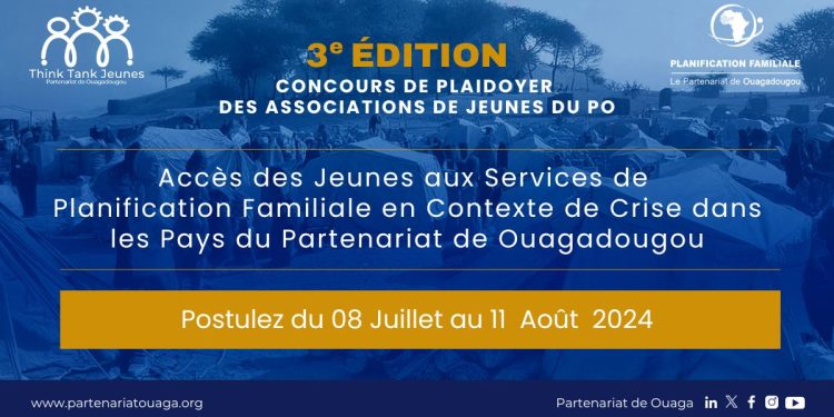 3ème édition du Concours de Plaidoyer des Associations Jeunes du Partenariat de Ouagadougou
